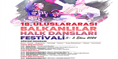 Uluslararası Balkanlılar Halk Dansları Festivali başlıyor